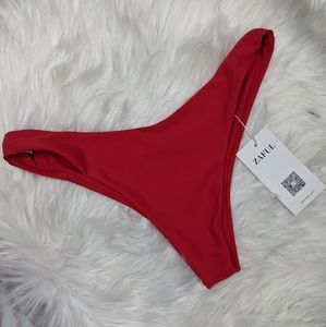 NWT Zaful Red Bikini Bottoms Size Small